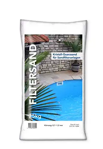 Filtersand NWN | 25 KG | 0,7-1,2 MM | Quarzsand