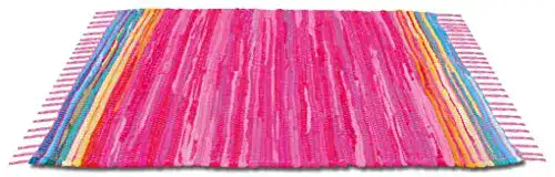 Flickenteppich Bestlivings 120 x 180 cm handgewebte Baumwolle
