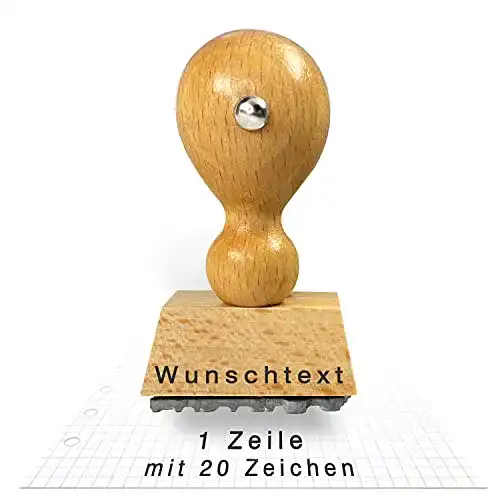 Holzstempel Betriebsausstattung24 ® Traditionell inkl. Textplatte
