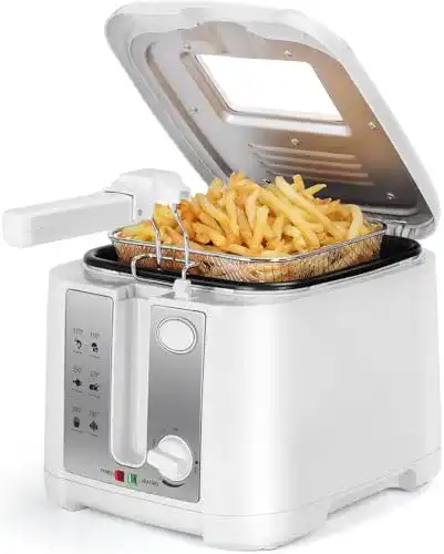 Fritteuse Aigostar mit öl, 1800W, 2.5L mit Sichtfenster