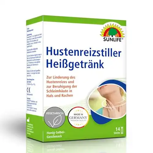 Hustenstiller Sunlife Hustenreizstiller Heißgetränk, 14 Sticks
