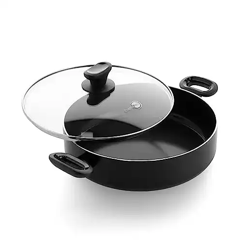 Schmorpfanne mit Deckel GreenPan, Induktion, mit Glasdeckel