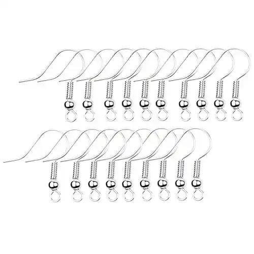 Ohrhaken Eco-Fused, 18mm, 200 Stk., im Spulen- und Kugelstil
