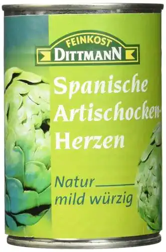 Artischockenherzen Feinkost Dittmann Spanische Natur 390g
