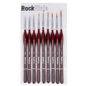 Modellbau-Pinsel Rock Ninja Pinsel Set Malen, Feine Detail Pinsel