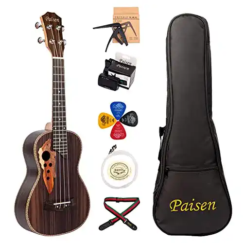 Konzert-Ukulele Paisen 23-Zoll Concert Komplettes Zubehörset