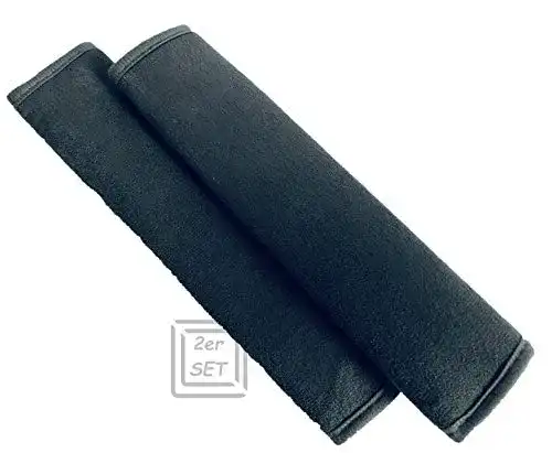 Gurtpolster MiELiDA Premium, grau, superweicher Nickistoff