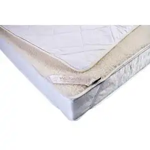 Lammfell-Bettauflage Merino Wool Unterbett 90 x 200 cm elastisch