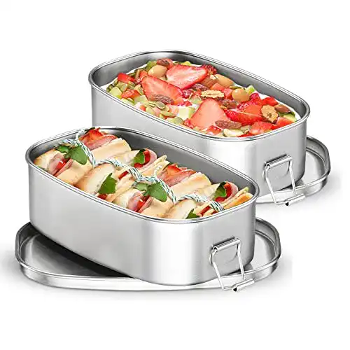 Die beste Edelstahl-Dosen Dailyart Brotdose Edelstahl, 2er Set Metall Brotdose 2026 Test Bestseller Edelstahl-Dosen Dailyart Brotdose Edelstahl, 2er Set Metall Brotdose