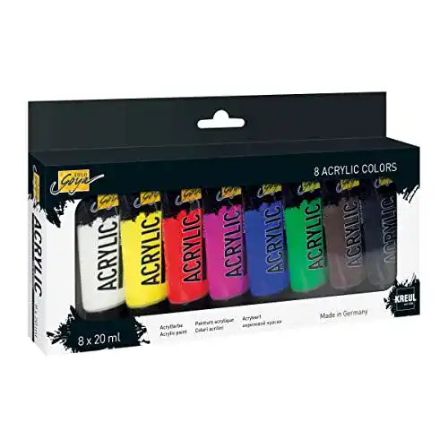 Acrylfarben Kreul 84171 – Solo Goya Acrylic Set mit 8 Farben