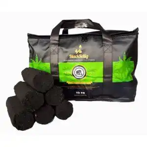 Kokosnuss-Grillkohle BlackSellig 10 Kg Stangen Grill Briketts