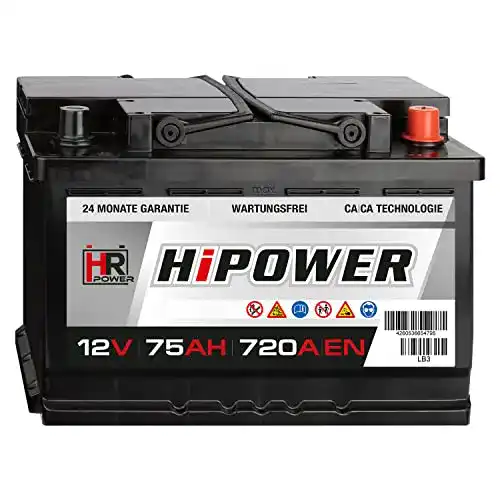 Autobatterie 75Ah HR HiPower
