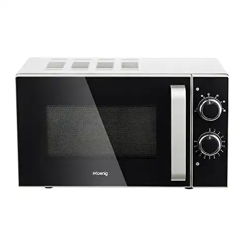 Mikrowelle 20 Liter H.Koenig VIO4, Drehteller 24,5 cm, 6 Garstufen