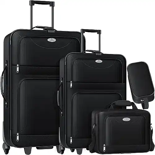 Kofferset Weichschale KESSER ® 4tlg Trolley Kofferset | Reisekoffer
