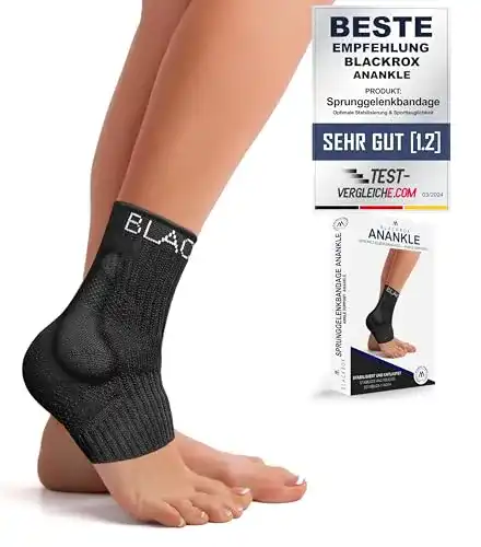 Die beste BLACKROX Sprunggelenkbandage ANANKLE mit Silikon Stütze 2026 Test Bestseller BLACKROX Sprunggelenkbandage ANANKLE mit Silikon Stütze