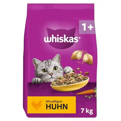 Katzen-Trockenfutter whiskas Trockenfutter Adult 1+ mit Huhn 7kg