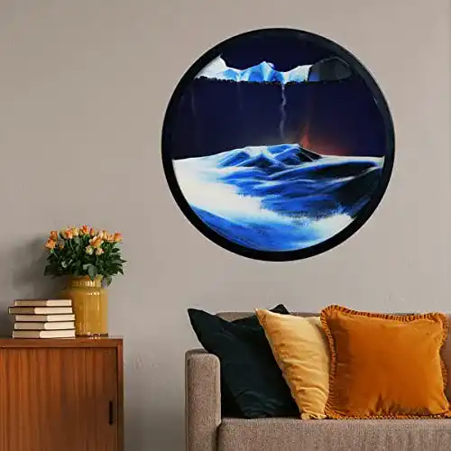 Sandbild ROUOHUD Bewegtes 3D, Bewegliche Sandkunst Rund