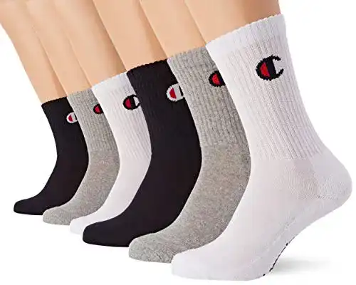 Die beste Tennissocken Champion Herren Legacy Crew Socks X6, 6er Pack 2026 Test Bestseller Tennissocken Champion Herren Legacy Crew Socks X6, 6er Pack
