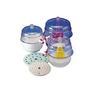 Exsikkator neoLab 2-5313 mit Hahn, Kunststoff für Platte 19 cm