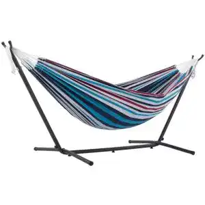 Hängematte VIVERE Doppel Baumwolle mit ngestell 250 cm