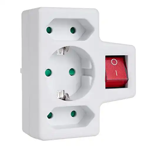 Zwischenstecker mit Schalter Maclean MCE215 3-fach