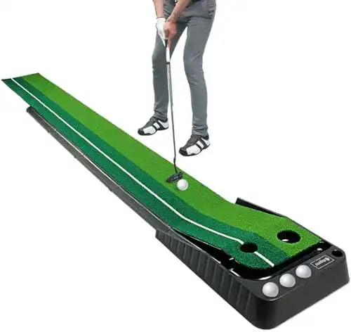 Putting-Matte Asgens Golf Putting Trainer (3 Bälle frei), zweifarbig