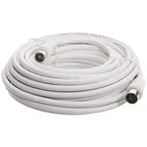 Antennenkabel (10 m) Hama Antennen-Kabel Koax-Stecker