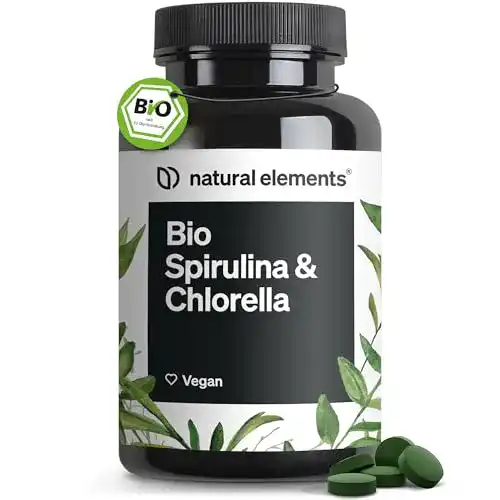 Spirulina-Tabletten natural elements, 500 Tabletten, hochdosiert