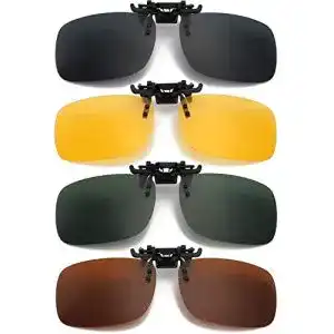 Sonnenbrillen-Clip Hifot Sonnenbrille Aufsatz Clip on 4 Pack