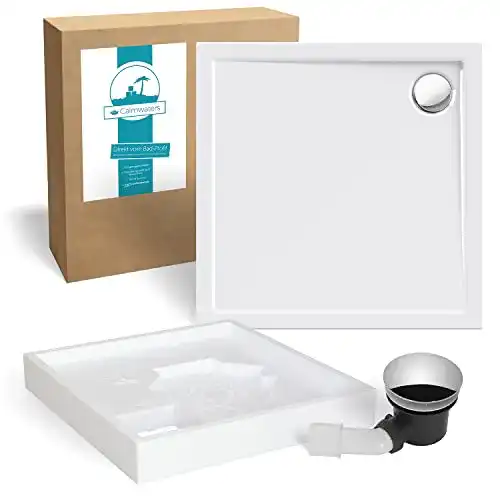 Acryl-Duschwanne Calmwaters ® Komplettset 90 x 90 x 2,5 cm