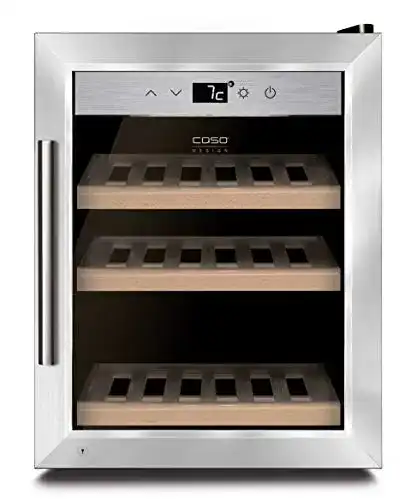 Weinkühlschrank 12 Flaschen Caso WineSafe, LED beleuchtet