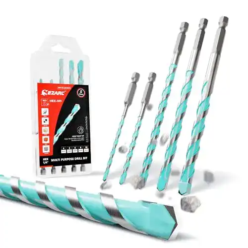 Universalbohrer EZARC Bohrer Set, 5tlg Professionelles Set