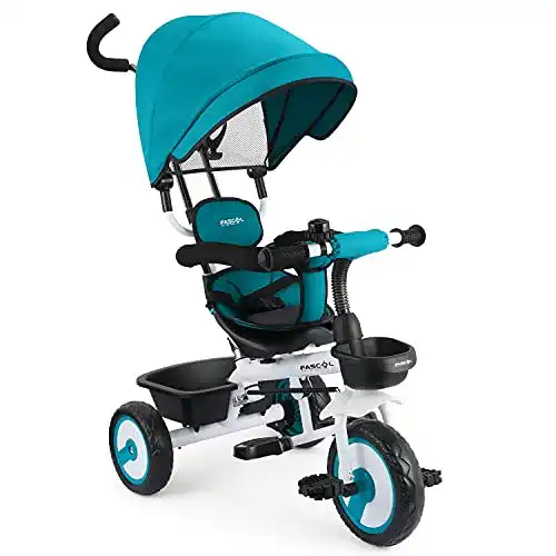 Dreirad Fascol Baby 4 in 1 Kinder Tricycle für Kinder ab 12 Monate
