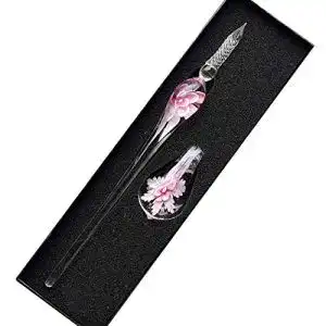 Glasfeder SIPLIV Handgefertigtes Kristallglas Intarsia Dip Pen