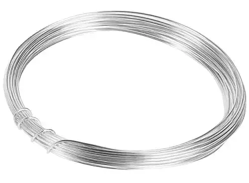 Silberdraht mumbi 30756 1mm Silber 10m Basteldraht 1m, 10 M