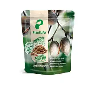 Bio-Mandeln PlantLife Sizilianische BIO Mandeln 1kg – Rohe, Besonders Große und Naturbelassene Mandelkerne mit Haut
