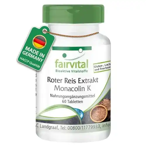 Roter-Reis-Kapseln fairvital Roter Reis Extrakt 150mg, 60 Tabletten