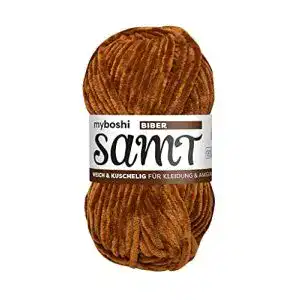 Chenille-Wolle myboshi Samt-Wolle, weich im XXL-Knäuel, 100g