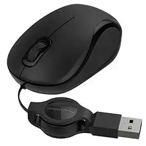 USB-Maus Sabrent Mäuse, Mini Reise, mit ausziehbarem Kabel