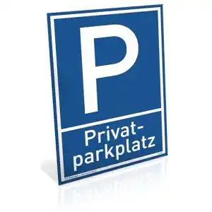 Parkplatzschild Dreifke Schild Privat Parkplatz, Alu 20 x 30 cm