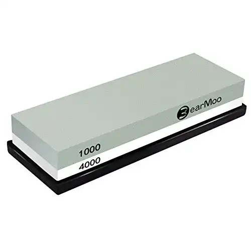 Schleifstein BearMoo Abziehstein, 2-IN-1, Körnung 1000/4000