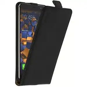 Huawei-Mate-9-Hülle mumbi Echt Leder Flip Case Huawei