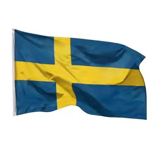Schweden-Flagge Aricona Schweden Flagge mit Messing-Ösen