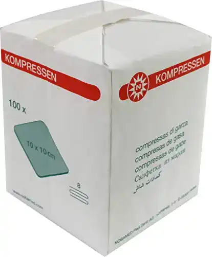 Kompressen NOBA 100 Stück von 8-fach 10 x 10 cm