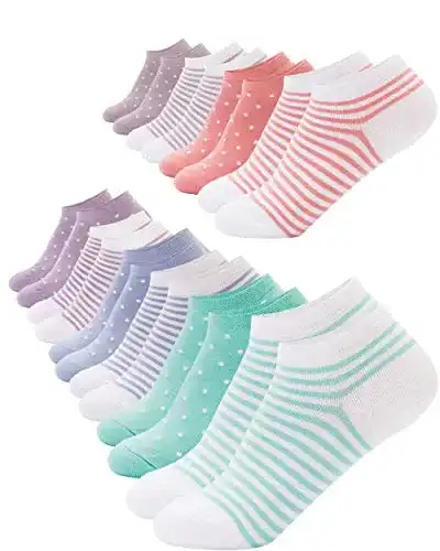 Damensocken FOOTNOTE 10 Paar Sneaker Socken mit Softbund