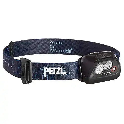 Petzl-Stirnlampe PETZL Erwachsene Actik Stirnlampe, Schwarz