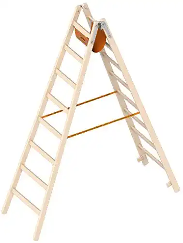 Holzstehleiter LAYHER 2×8 Sprossen