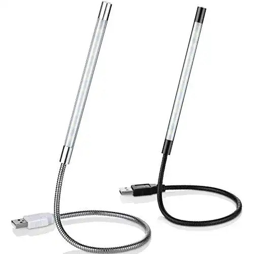 Laptop-Lampe Mudder 2 Stücke USB LED Leselampen USB