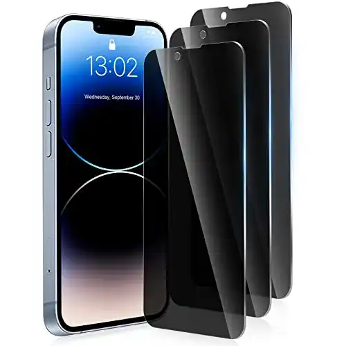 iPhone-14-Panzerglas PhoCathy [3 Stück Sichtschutz Schutzglas