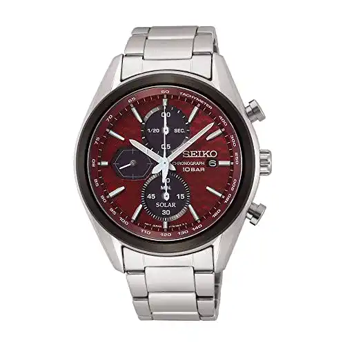 Seiko-Chronograph Seiko Herren-Uhr Quarz Edelstahl